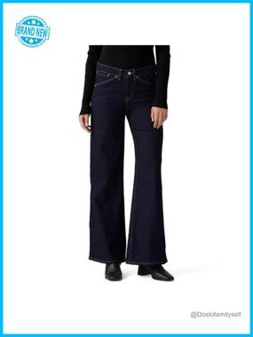 Wide-Leg Shaping Jeans Mid Rise Pleated Front Casual